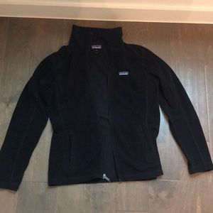 Patagonia black fleece jacket women's m.